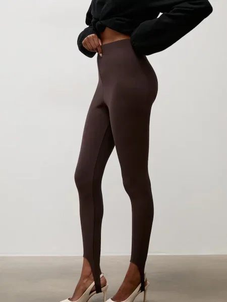 Answear.LAB legginsy brązowe