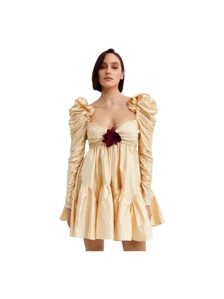 Sukienka mini Zimmermann beżowa