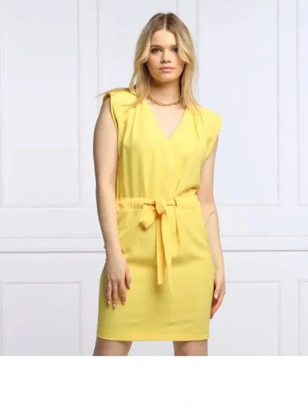Silvian Heach Rochie LIQUEF galben
