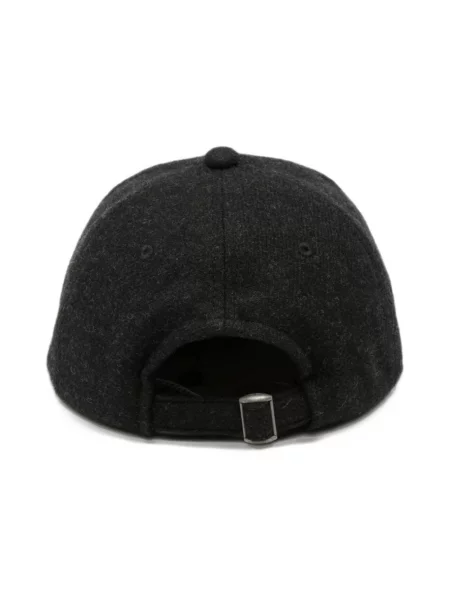 Czapka z daszkiem Woolrich wełniana czarna