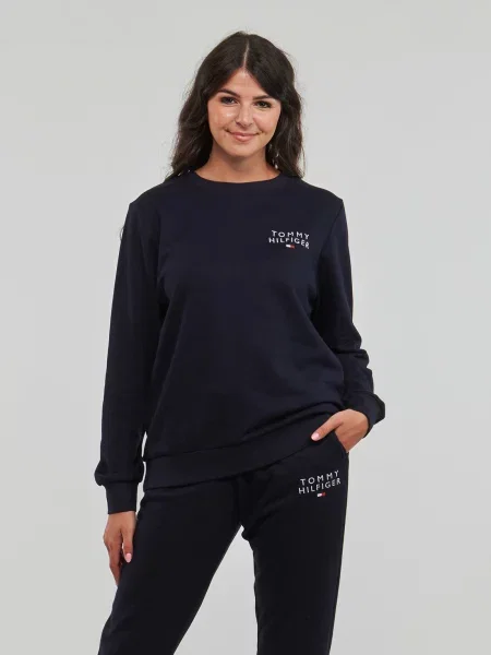 TOMMY HILFIGER Sweater majica tamno plava / crvena / bijela tamnoplava