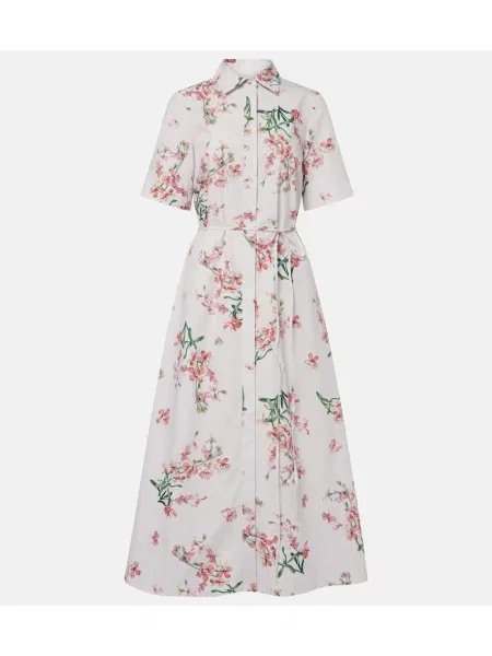 Rochie tip cămașă Erdem cu model floral