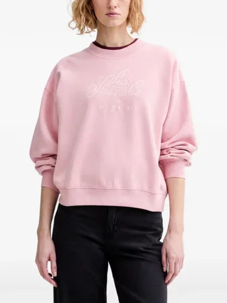 Curea Levi's® cu broderie cu cataramă cu dungi albastru