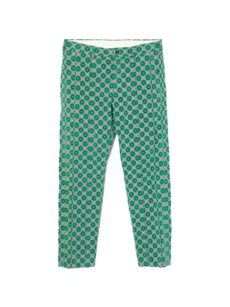 Květinové kalhoty Comme Des Garçons Homme Plus s potiskem zelené