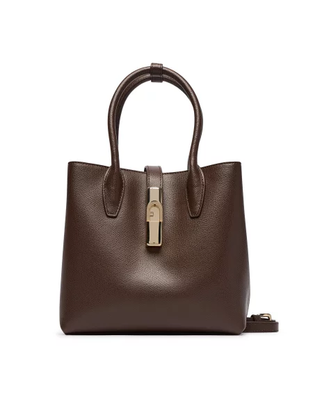 Furla Τσάντα Goccia S Σκούρο καφέ