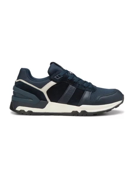 Sneakersy Marc O'polo skórzane niebieskie