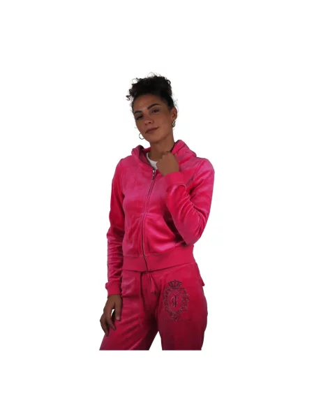 Kombinezon Juicy Couture z kapturem czerwony