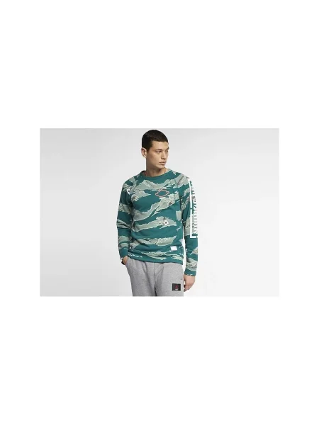 Hanorac crewneck Nike din fleece verde
