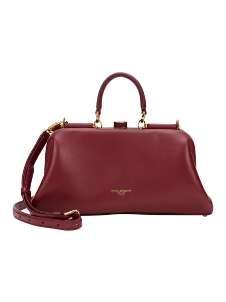 Torebka Dolce And Gabbana skórzana czerwona