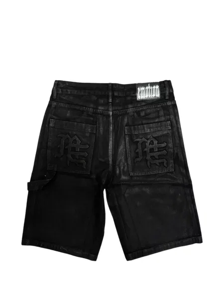 Pantaloni scurți Mixed Emotion cu autograf negru