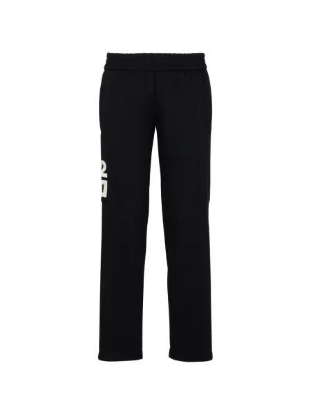 Pantaloni Dsquared2 cu imagine alergare negru