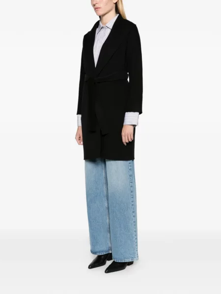 Palton Max Mara de lână negru