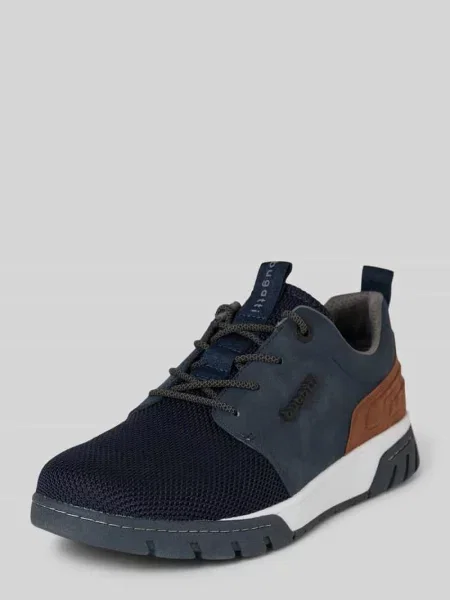 Sneakersy z aplikacją z logo model ‘Irish’ Bugatti niebieskie