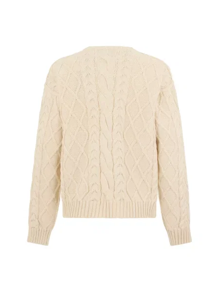 Sweter Dolce And Gabbana z napisami beżowy