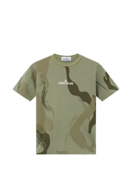 Dětské tričko Stone Island zelené