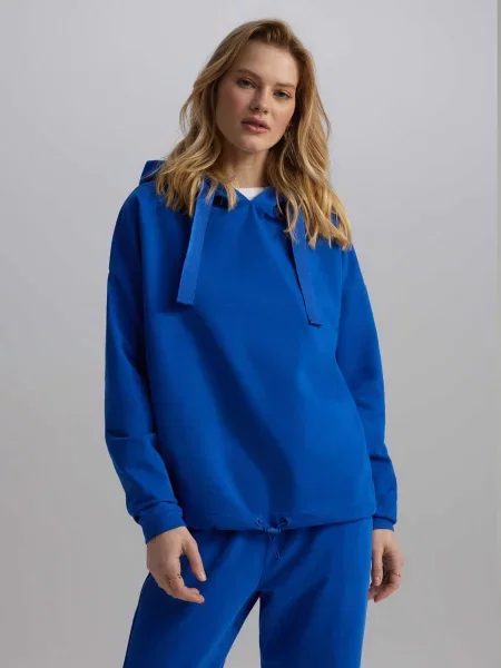 Худі DIVERSE бавовна/еластан блакитний