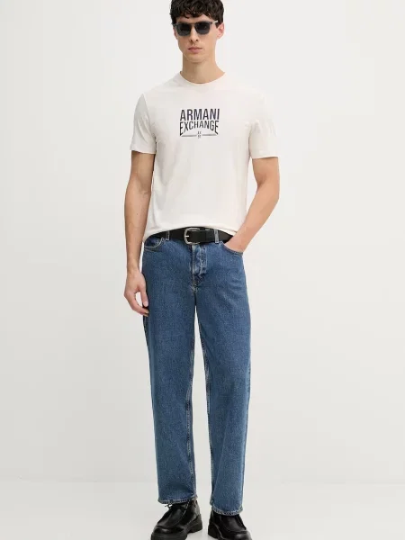 Armani Exchange kratka majica bež