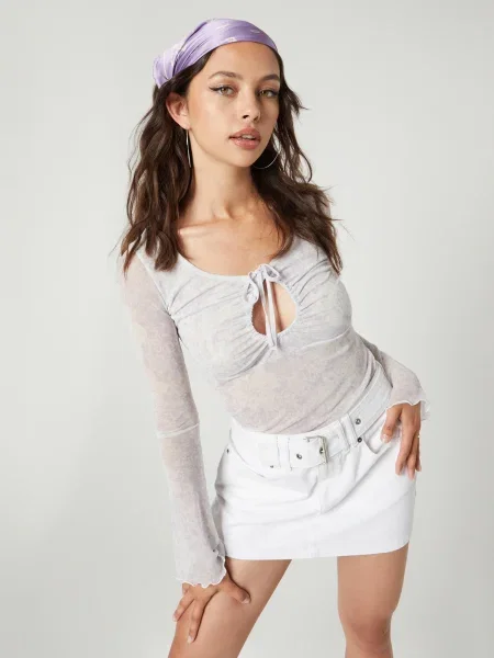 SHYX Tricou Heather / lila alb