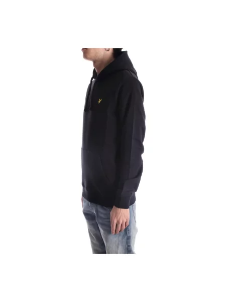Bluza z kapturem Lyle & Scott z kapturem czarna