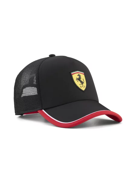 PUMA Czapka typu trucker Scuderia Ferrari Akcesoria OSFA czarny