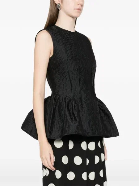 Cu peplum top Cecilie Bahnsen negru