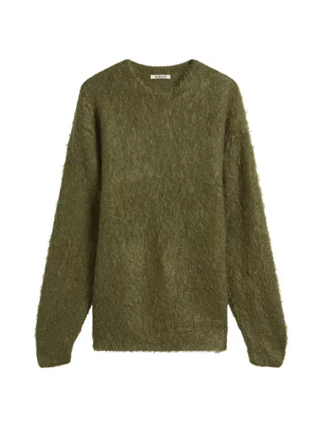 Sweter Auralee oliwkowy