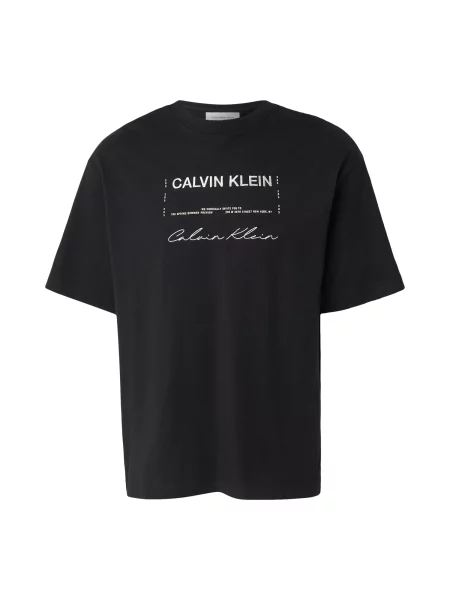 Calvin Klein Jeans Tricou Negru alb