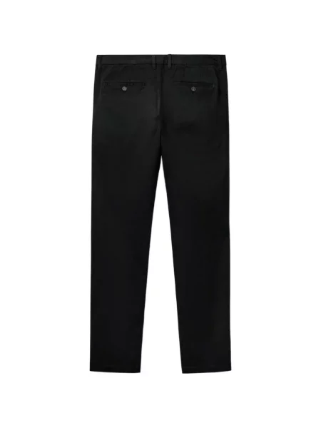 Cu centură pantaloni chino Benetton negru