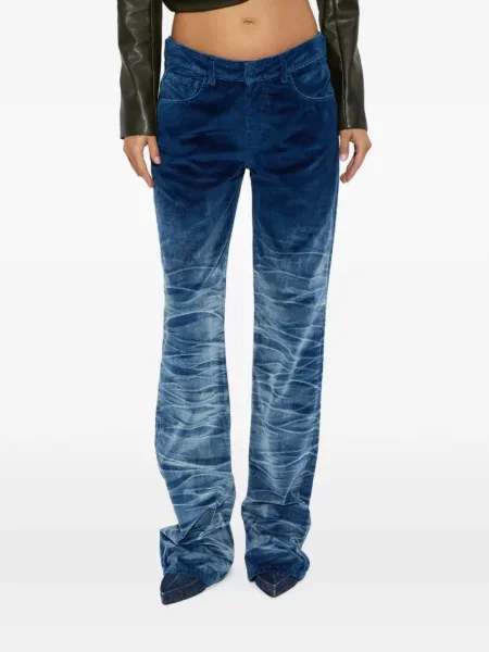 Pantaloni Diesel de catifea albastru