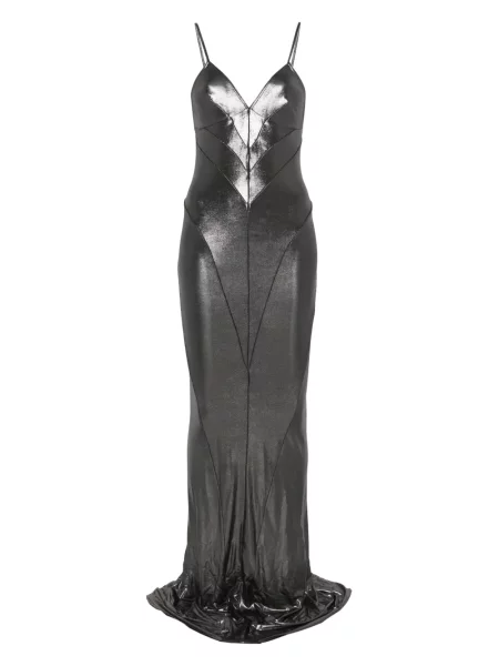 Maksi sukienka maxi Rick Owens Lilies garniturowa szara