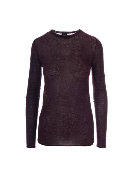 Sweter Pinko wełniany fioletowy