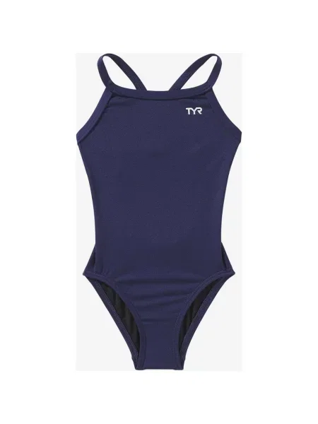 Strój kąpielowy TYR Durafast Elite Diamond granatowy 22 niebieski