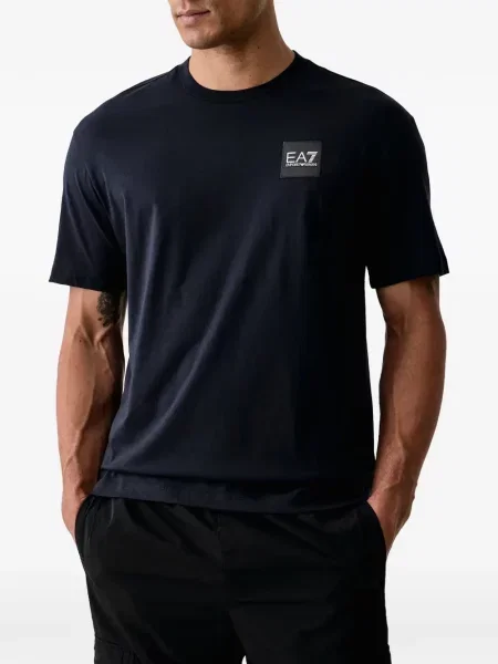 Tricou Ea7 Emporio Armani cu autograf albastru