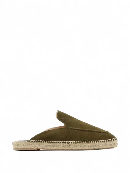Espadrile Forsa din piele de căprioară verde
