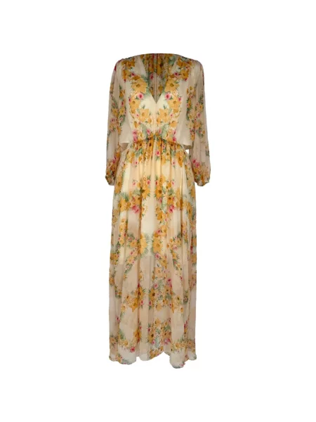 Rochie maxi Maje cu model floral cu imagine