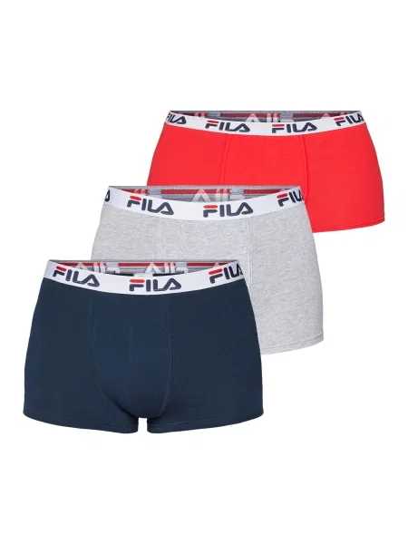 FILA Boxeri albastru marin / gri / sângeriu alb
