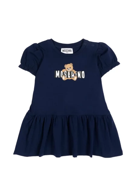 Sukienka dziecięca Moschino niebieska