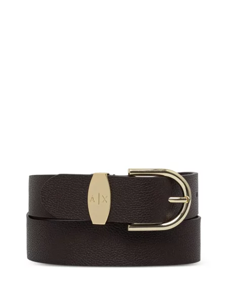 Curea Armani Exchange cu autograf maro