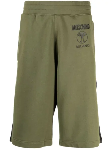 Pantaloni scurți Moschino cu imagine verde