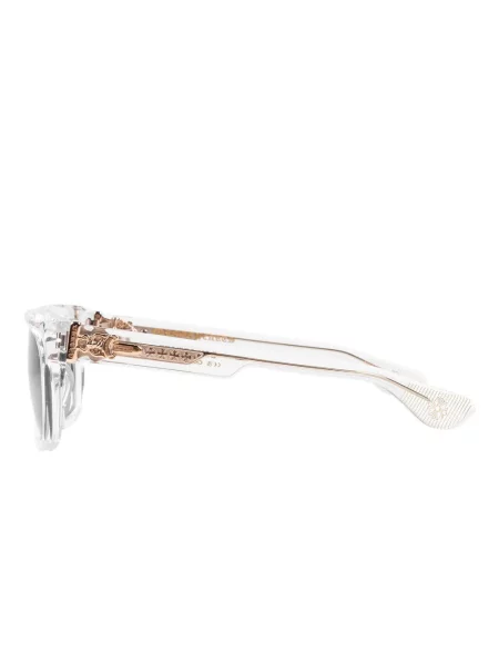 Slnečné okuliare Chrome Hearts so srdiečkami biela