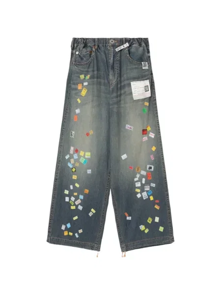 Pantaloni Maison Mihara Yasuhiro albastru