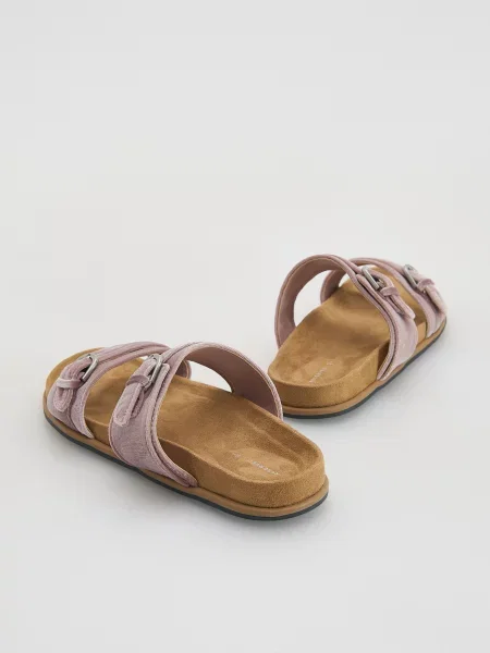 Шлепанцы Reserved с ремешками розовые