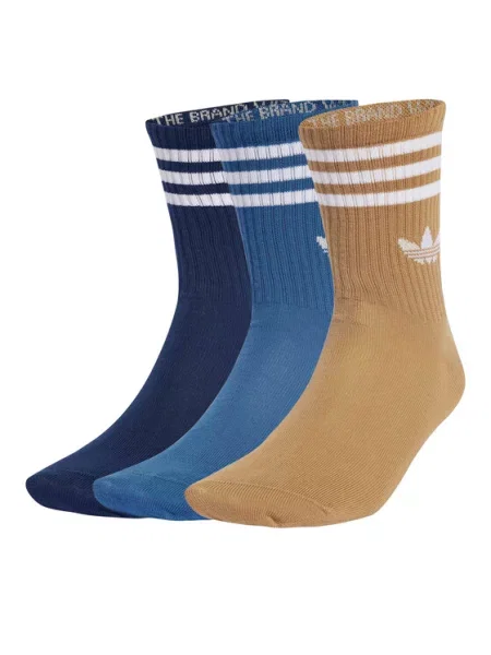 Pruhované punčochy Adidas bílé