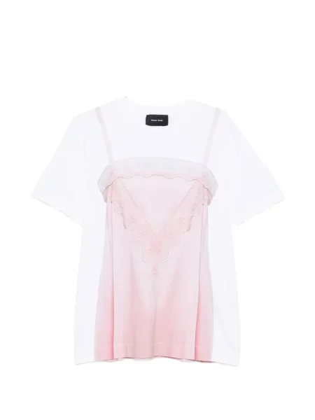 Tricou Simone Rocha cu imagine alb