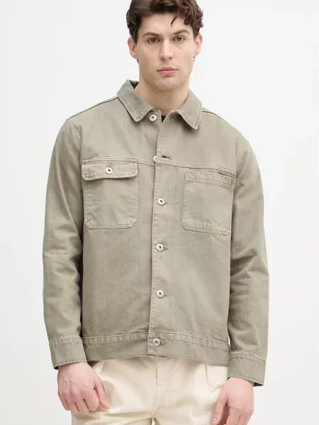 Lindbergh kurtka jeansowa zielona