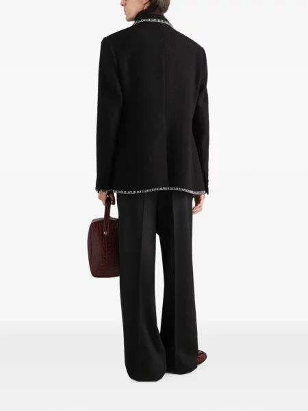Яке Dolce & Gabbana бродирано от туид черно