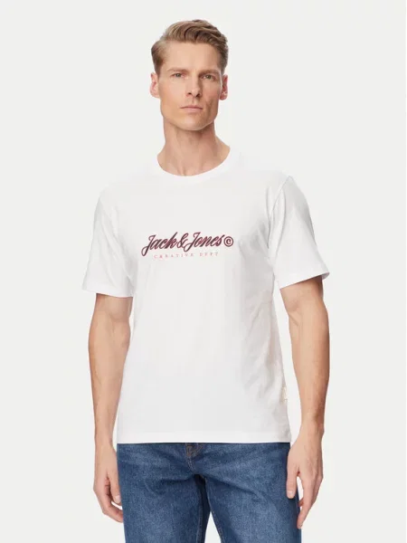 Jack & Jones Tricou Montauk Type alb