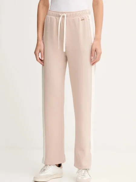 BOSS pantaloni de trening bej uni negru