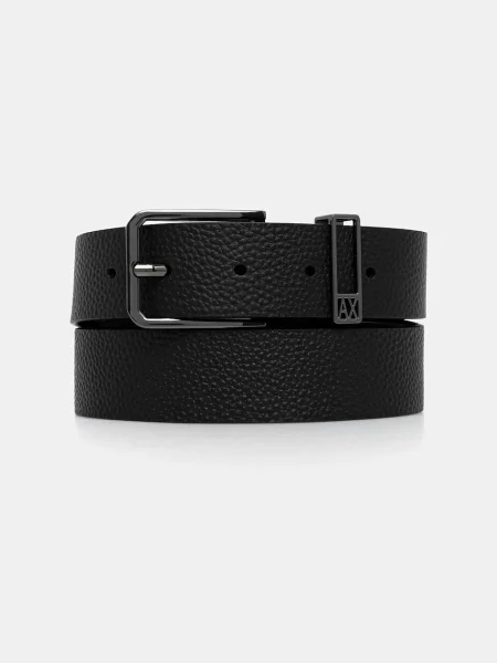 Curea Armani Exchange din piele negru