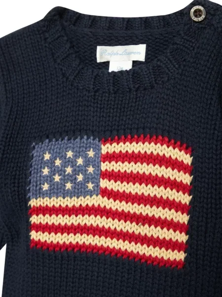 Sweter dziecięcy Polo Ralph Lauren niebieski